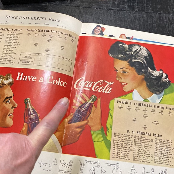 RARE 1955 Nebraska Vs. Duke Orange Bowl Football Program! - Picture 9 of 10